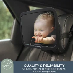Adjustable Backseat Mirror with Securing Dial