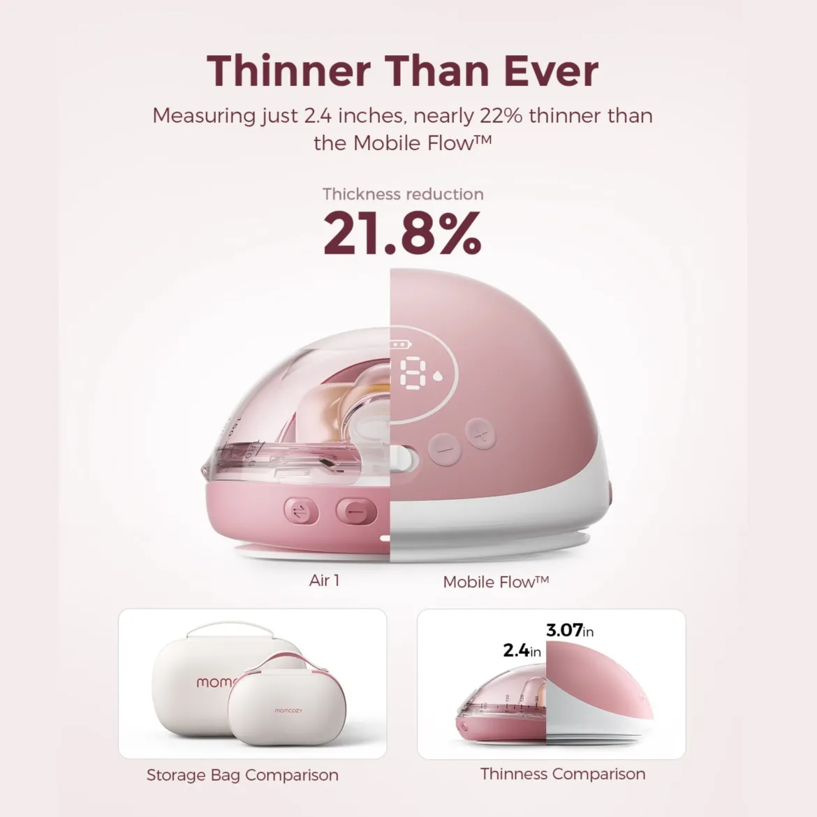 Air 1 Ultra-Slim Wearable Electric Breast Pump