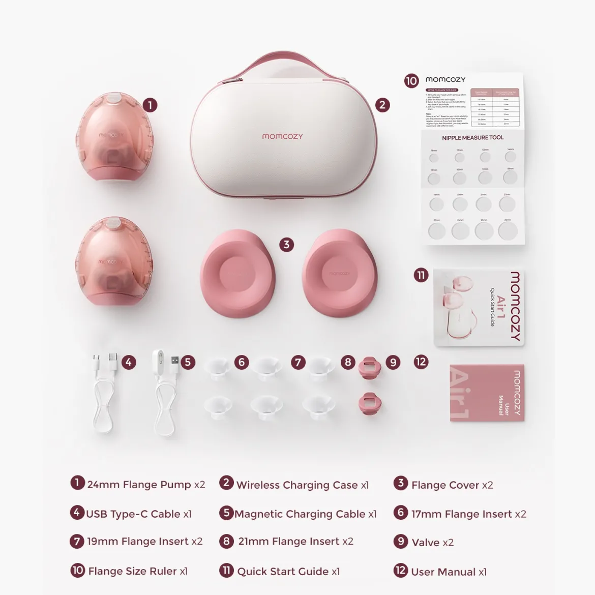 Air 1 Ultra-Slim Wearable Electric Breast Pump