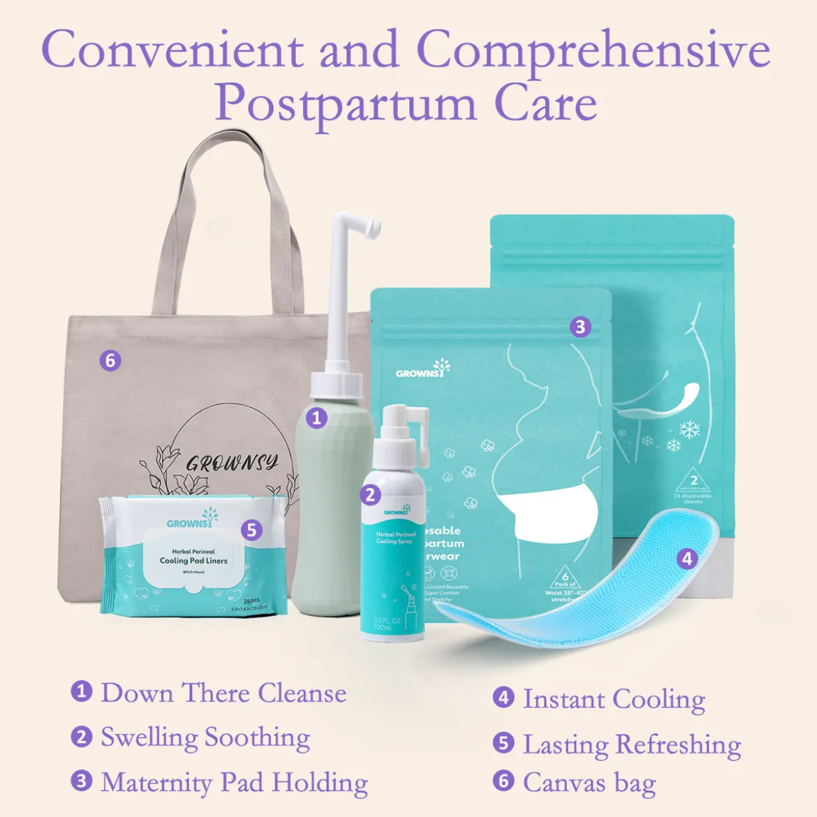 All-in-One Postpartum Essentials Recovery Kit