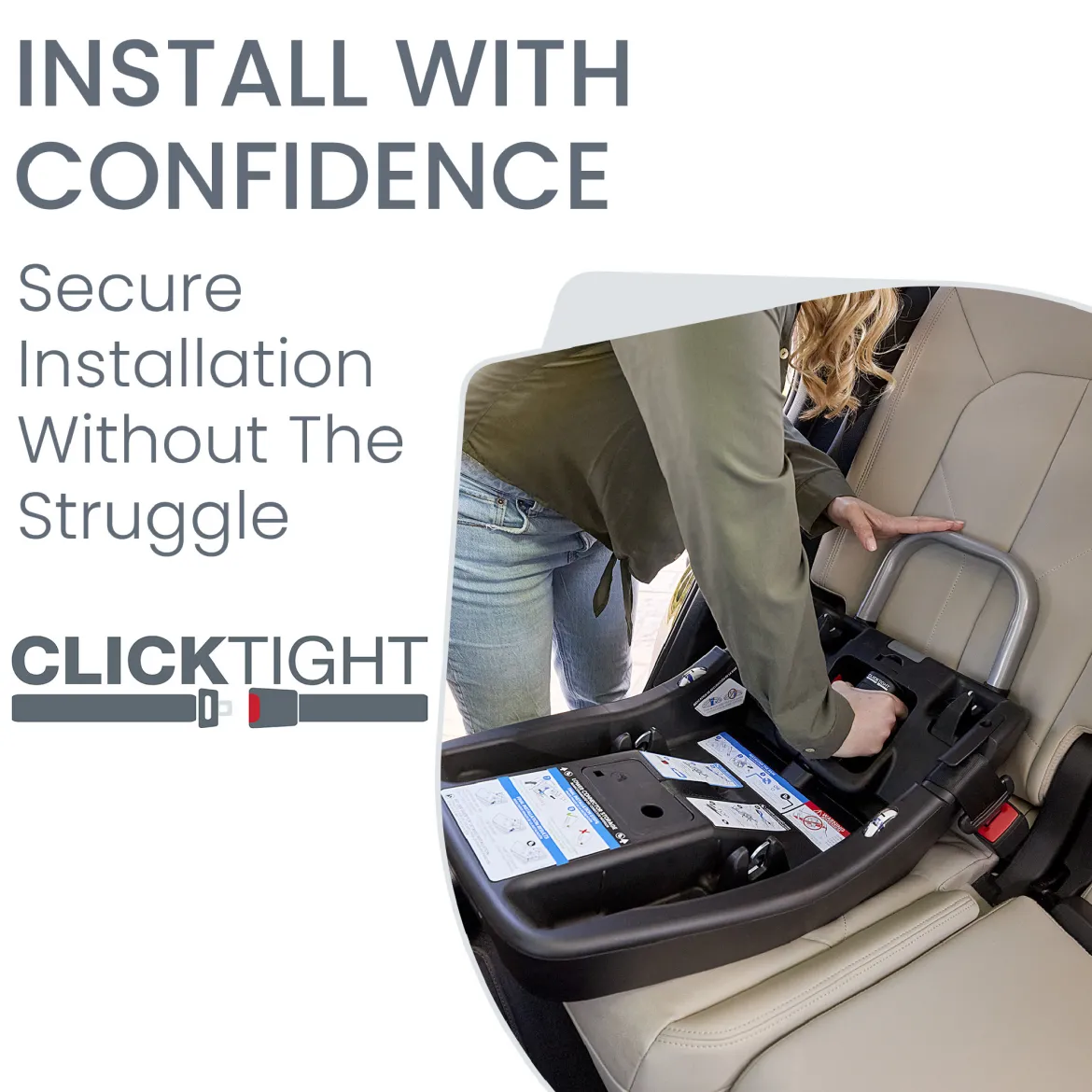 Alpine Infant Car Seat Base with ClickTight