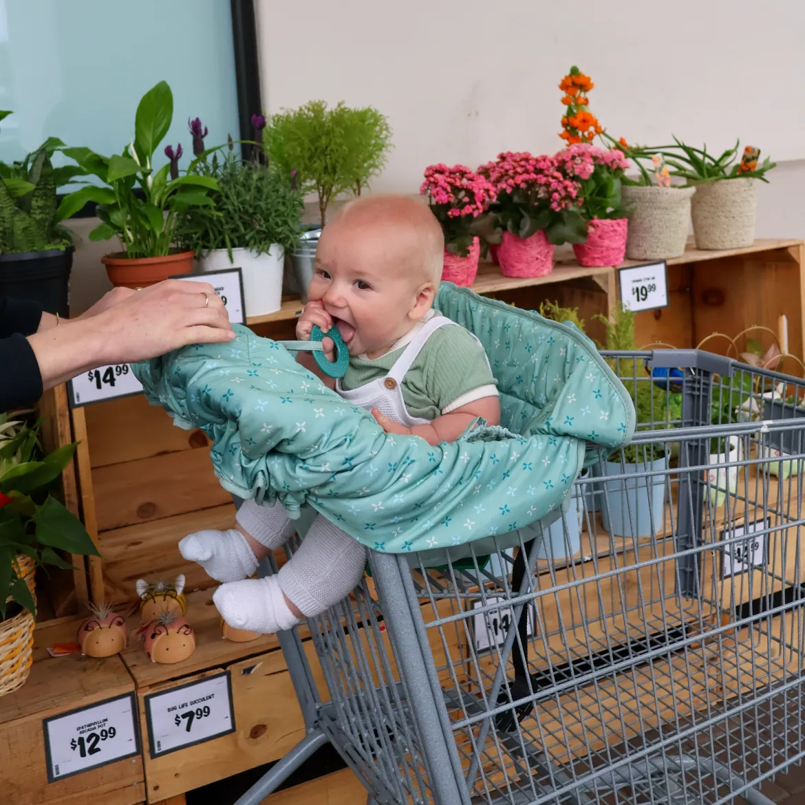 Antibacterial Compact Shopping Cart Cover