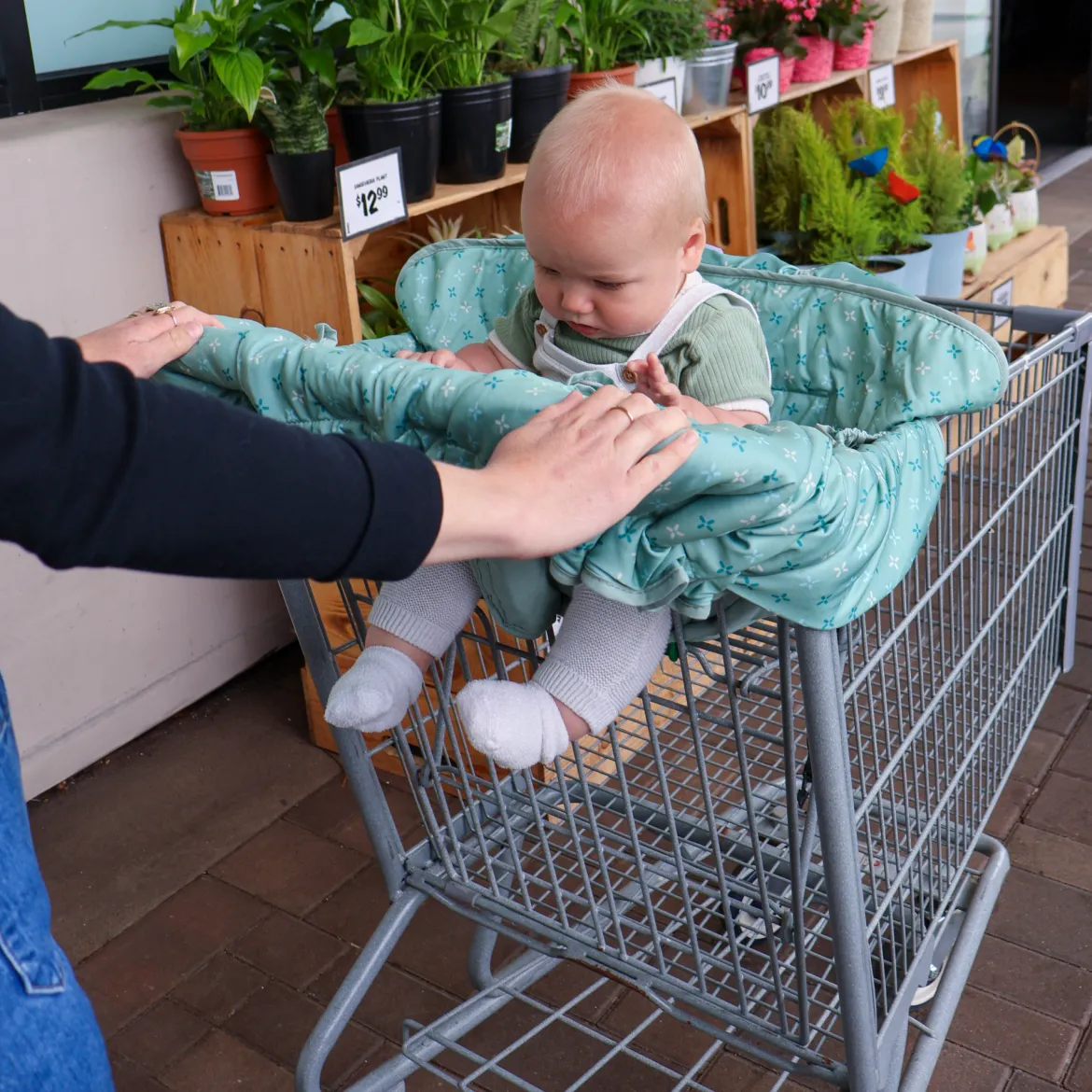 Antibacterial Compact Shopping Cart Cover