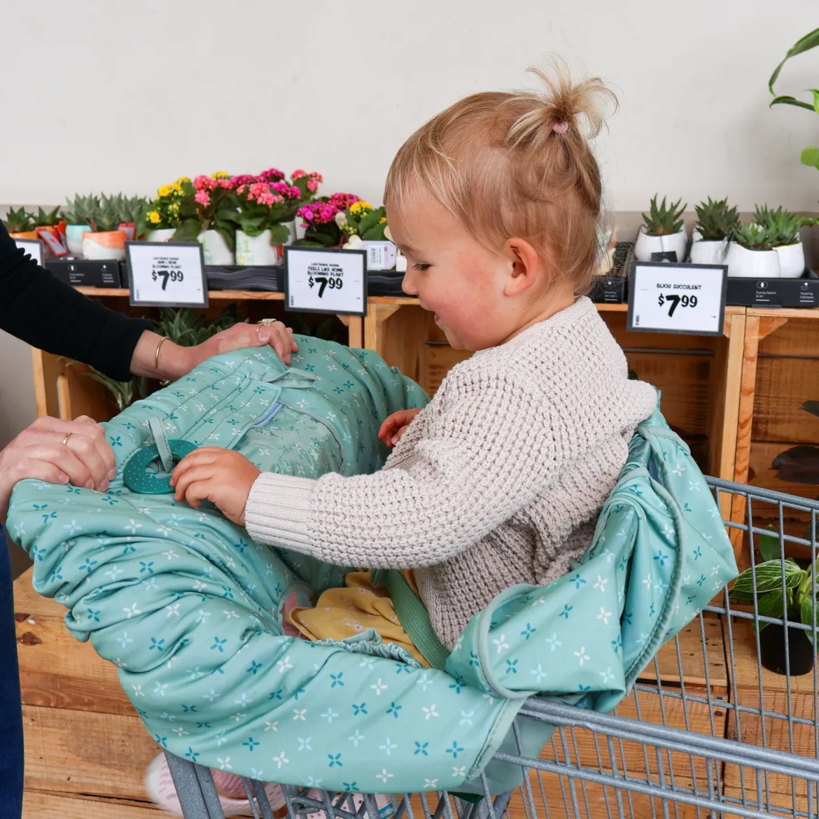 Antibacterial Compact Shopping Cart Cover