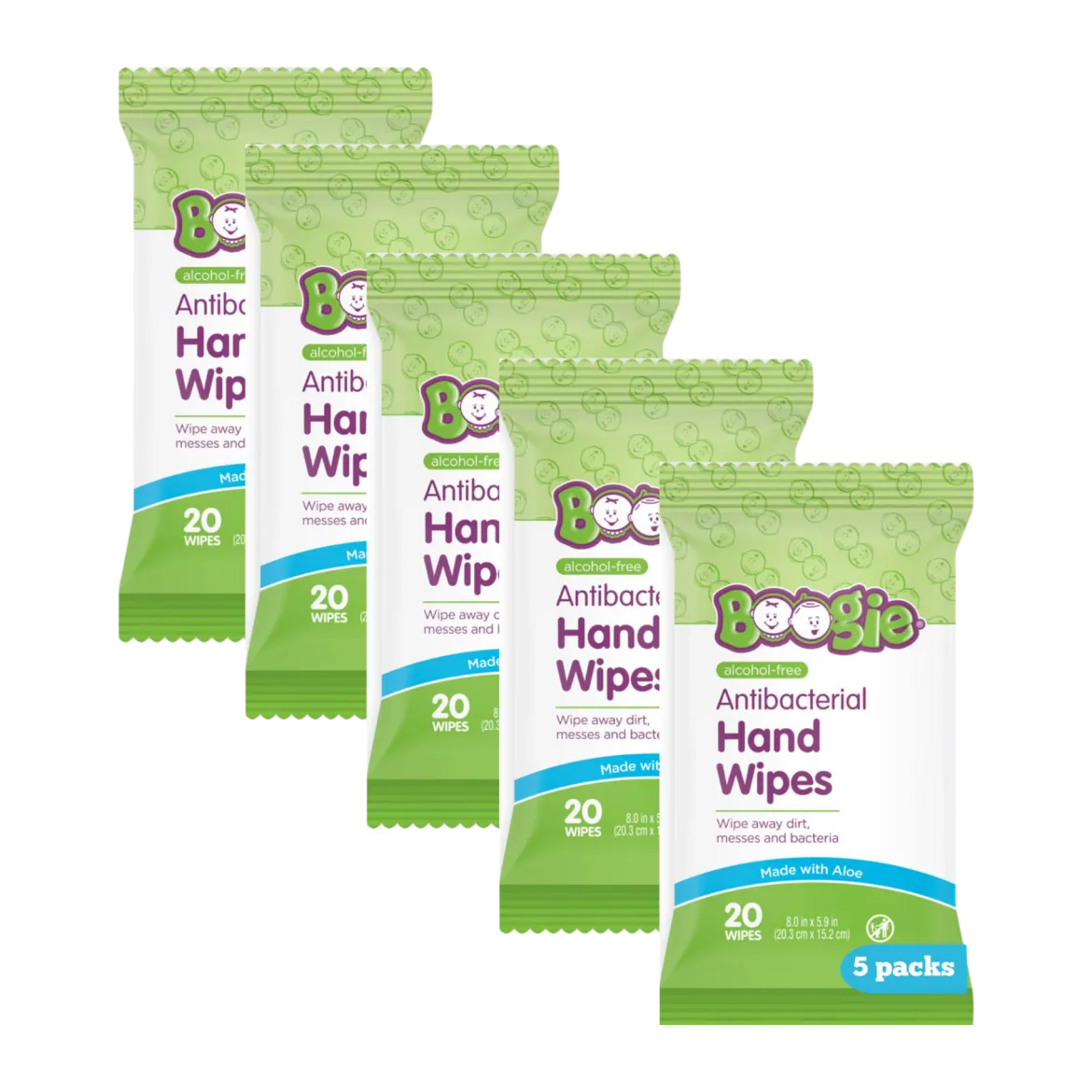 Antibacterial Hand Wipes (5 Pack)