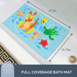 Anti-Slip Bath Mat with Too Hot Indicator