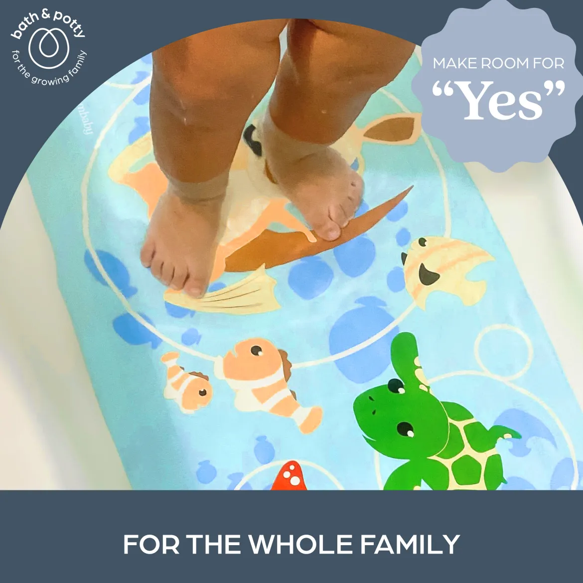 Anti-Slip Bath Mat with Too Hot Indicator