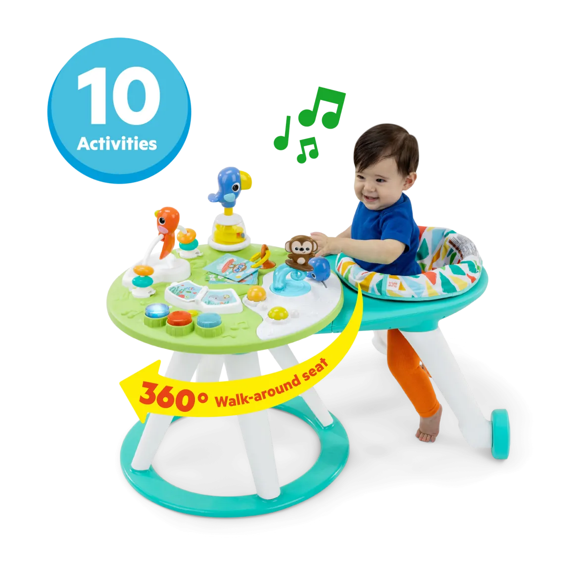 Around We Go 2-in-1 Walk-Around Baby Activity Center and Table