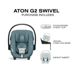 Aton G2 Swivel Infant Car Seat with Load Leg Base