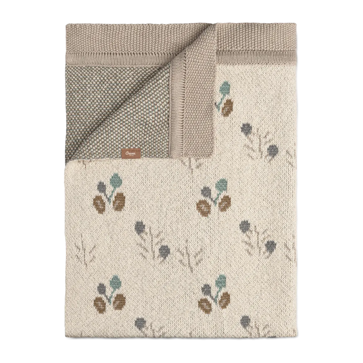 Avery Organic Cotton Knitted Baby Blanket