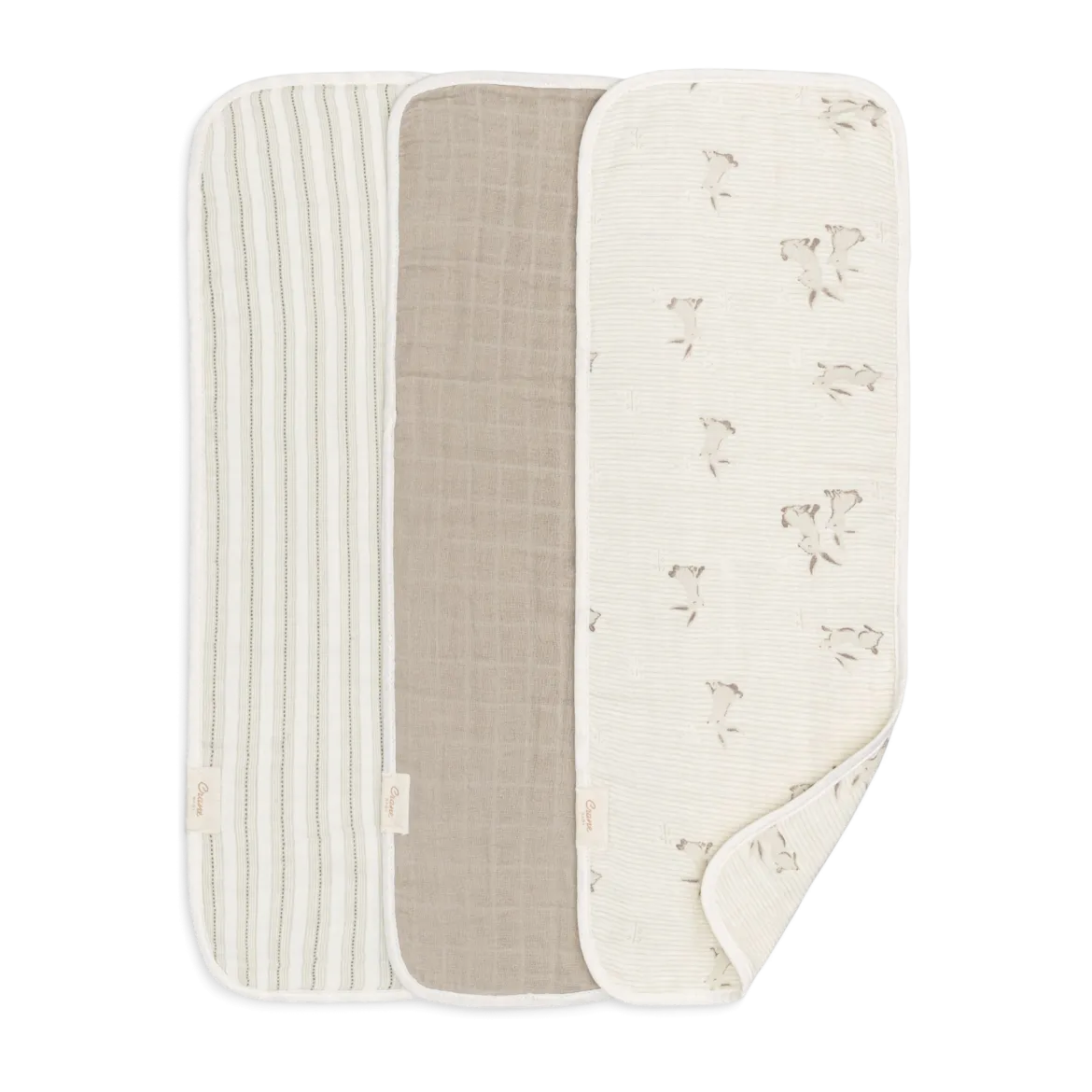 Avery Organic Cotton 3-pc. Burp Cloth Set