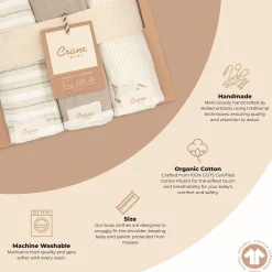 Avery Organic Cotton 3-pc. Burp Cloth Set