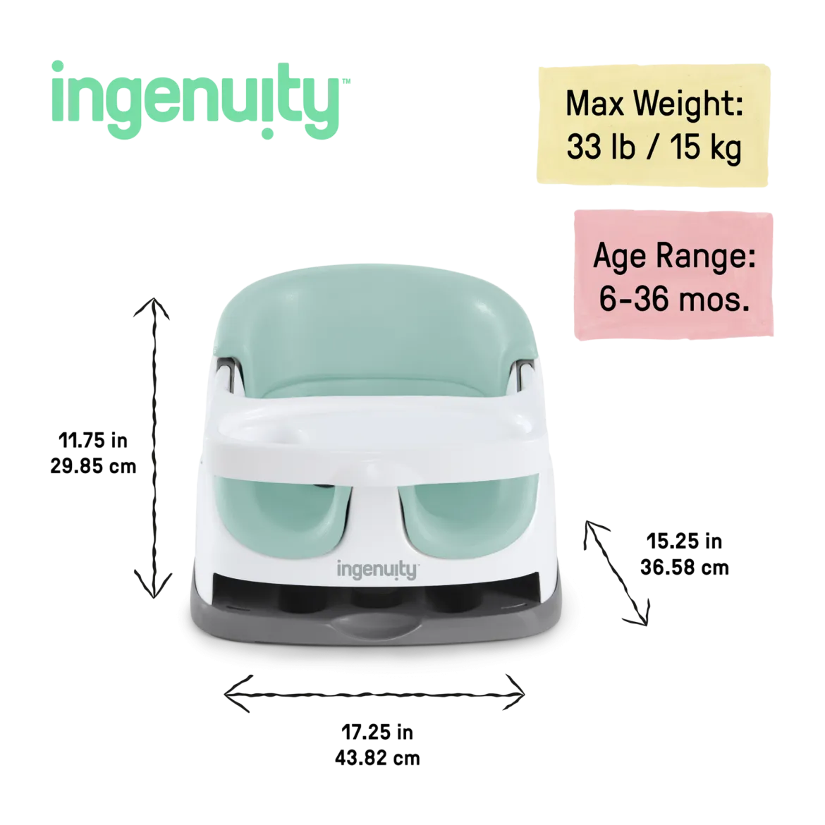 Baby Base 2-in-1 Feeding Booster and Floor Seat