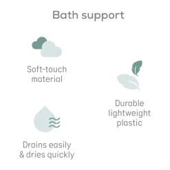 Baby Bath Support & Thermometer Gift Bundle
