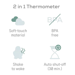Baby Bath Support & Thermometer Gift Bundle