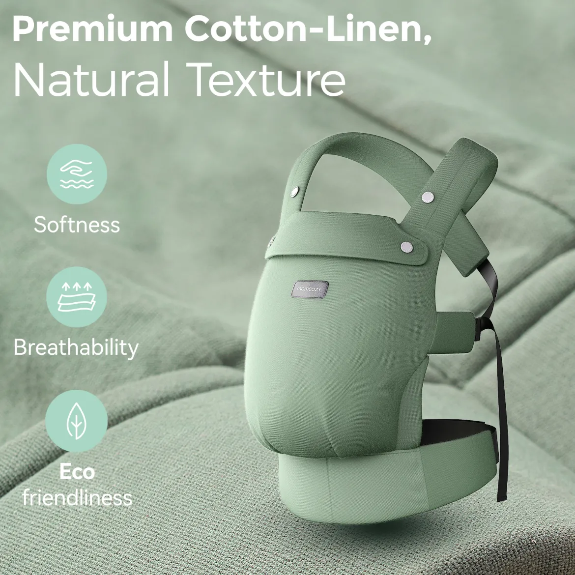 Baby Carrier with Natural Cotton Linen