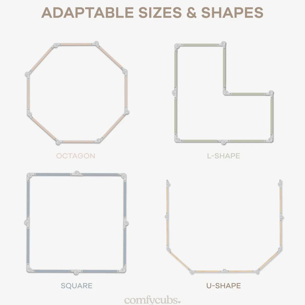Baby Gate Playpen - Foldable with Child-Proof Lock