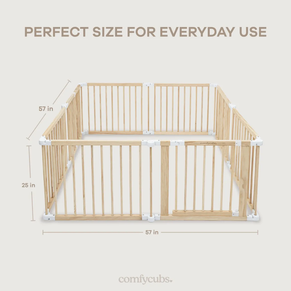 Baby Gate Playpen - Foldable with Child-Proof Lock
