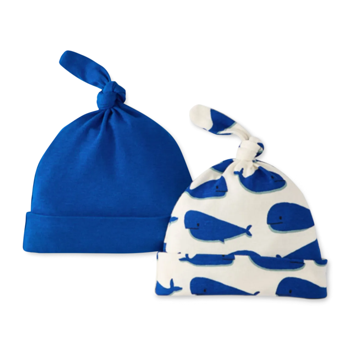 Baby Organic Cotton Top Knot Hat (2 Pack)