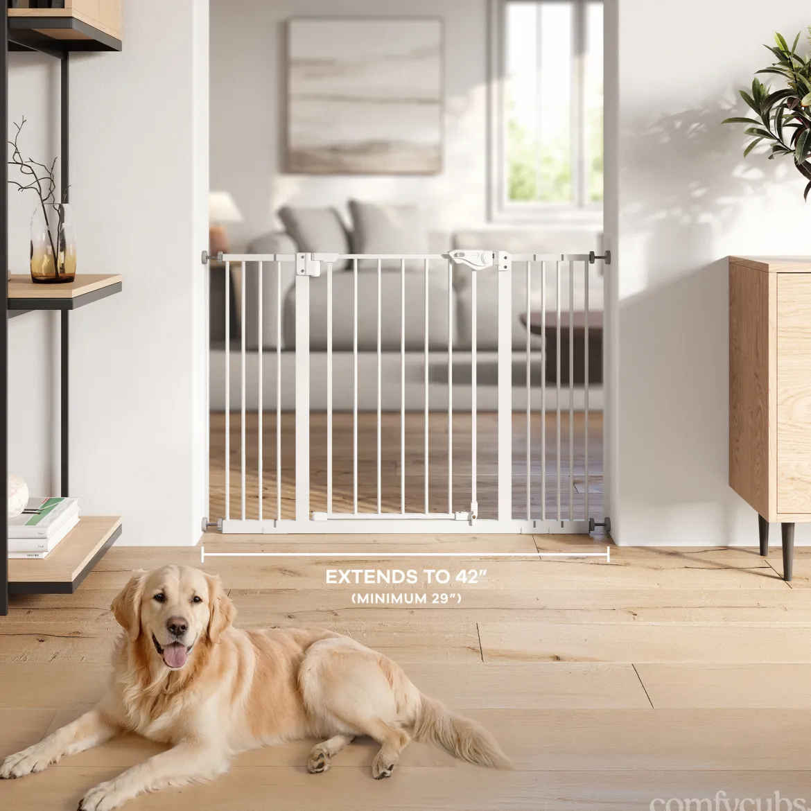 Baby Safety Gate with 3 Extensions