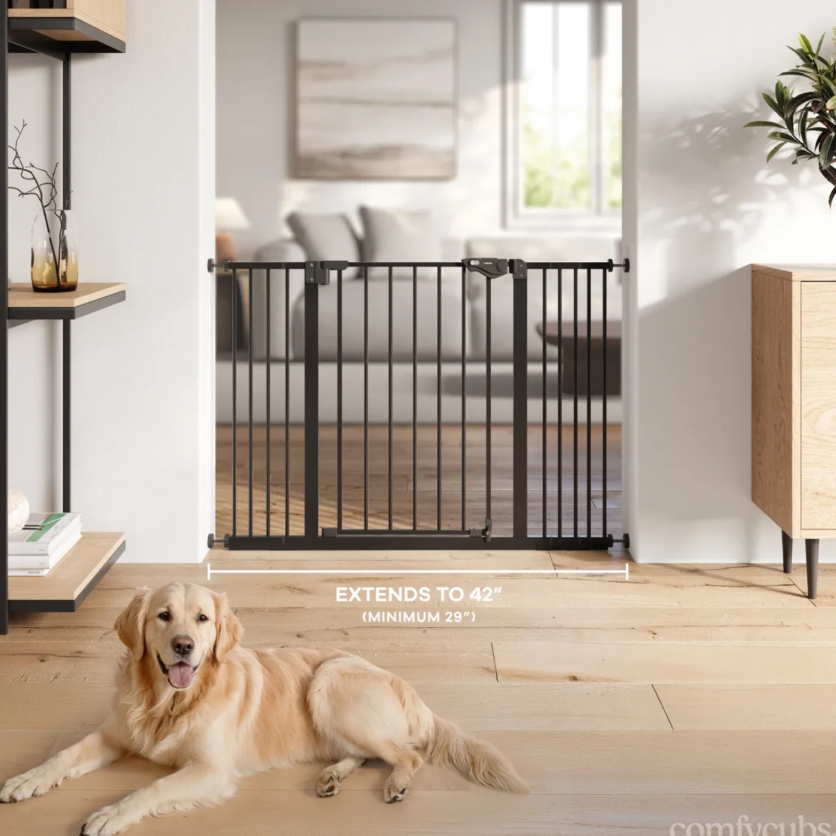 Baby Safety Gate with 3 Extensions
