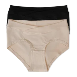 Bamboo Viscose Maternity Hipster Panties (2 Pack)