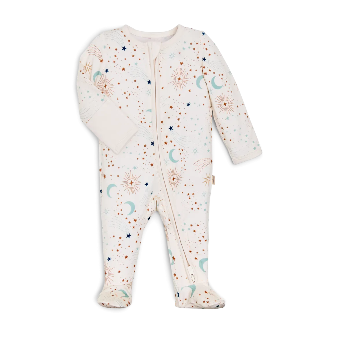 Bamboo Viscose Printed 2-Way Zip Footie