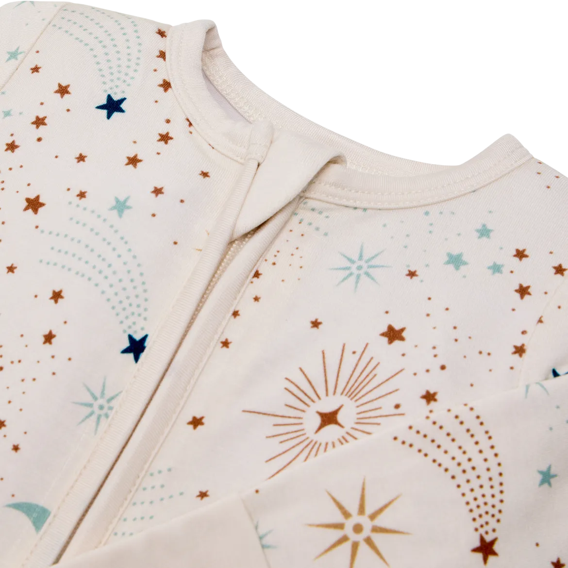 Bamboo Viscose Printed 2-Way Zip Footie