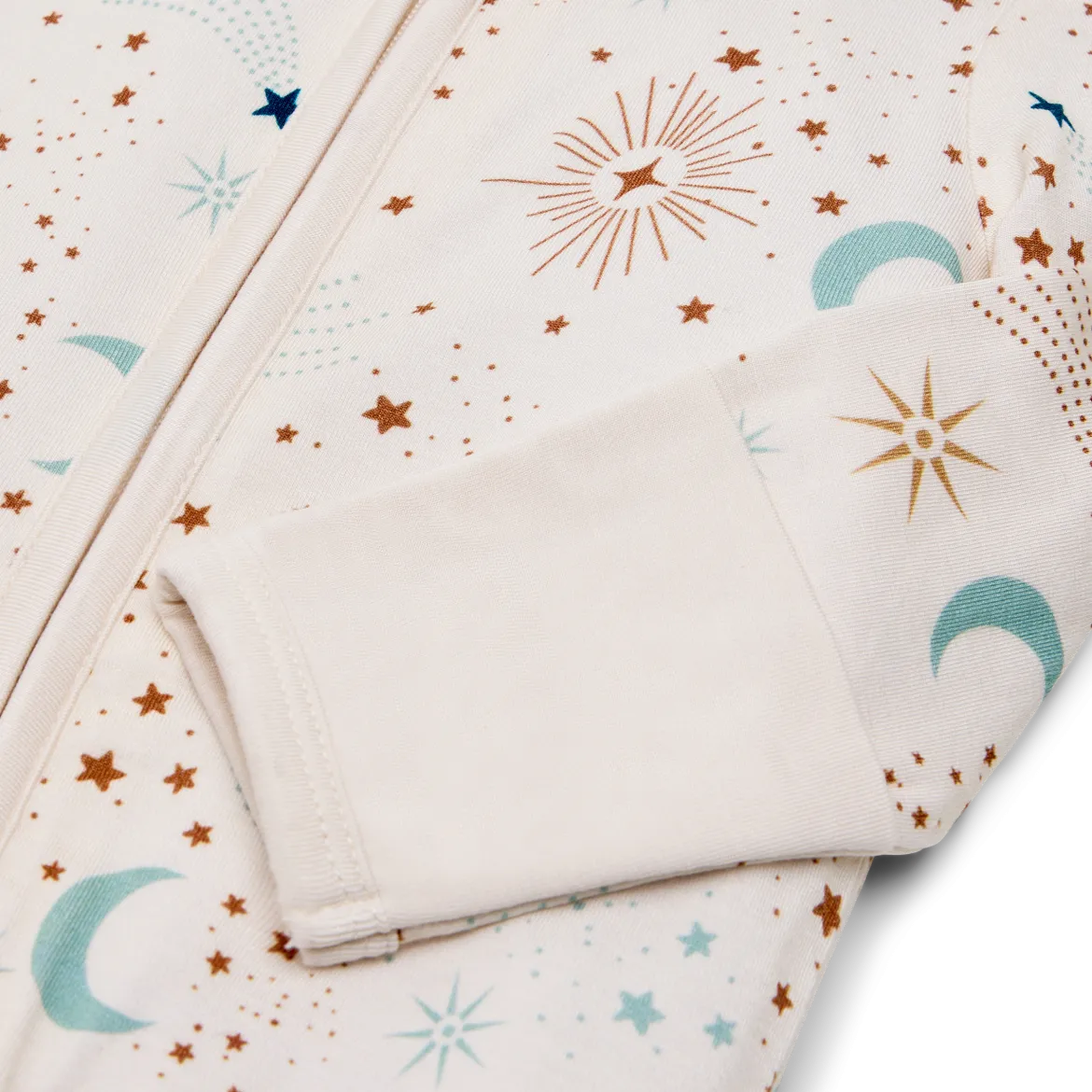 Bamboo Viscose Printed 2-Way Zip Footie
