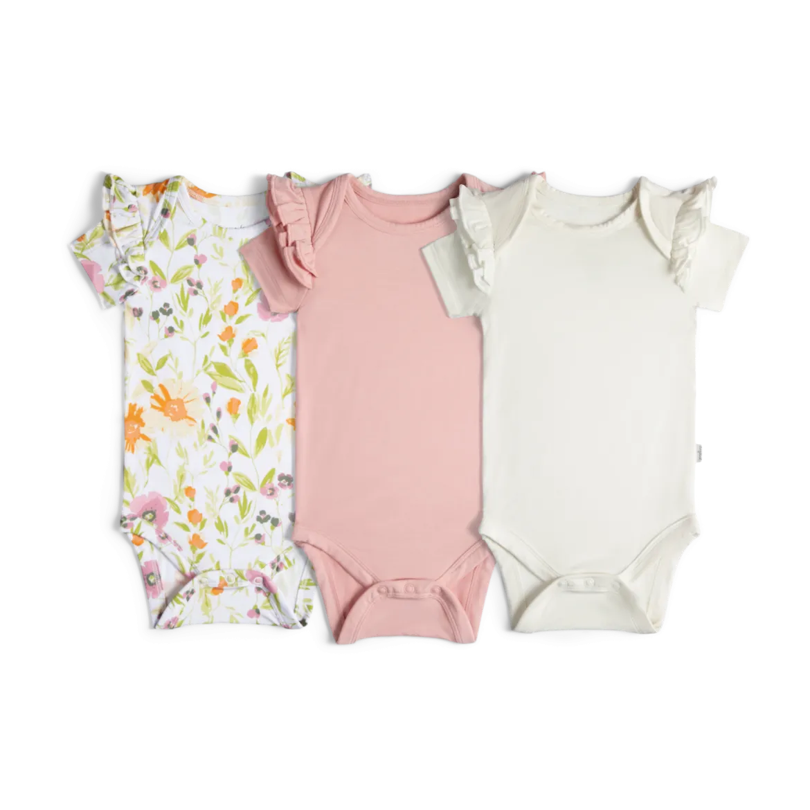 Bamboo Viscose Ruffle Bodysuit (3 Pack)