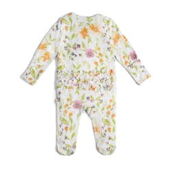 Bamboo Viscose Ruffle 2-Way Zip Footie