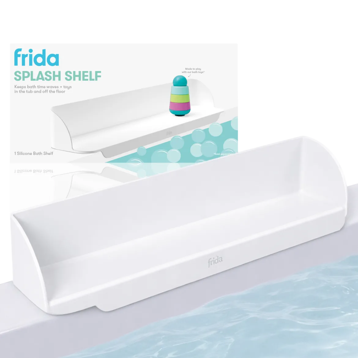 Bath Ledge Splash Shelf