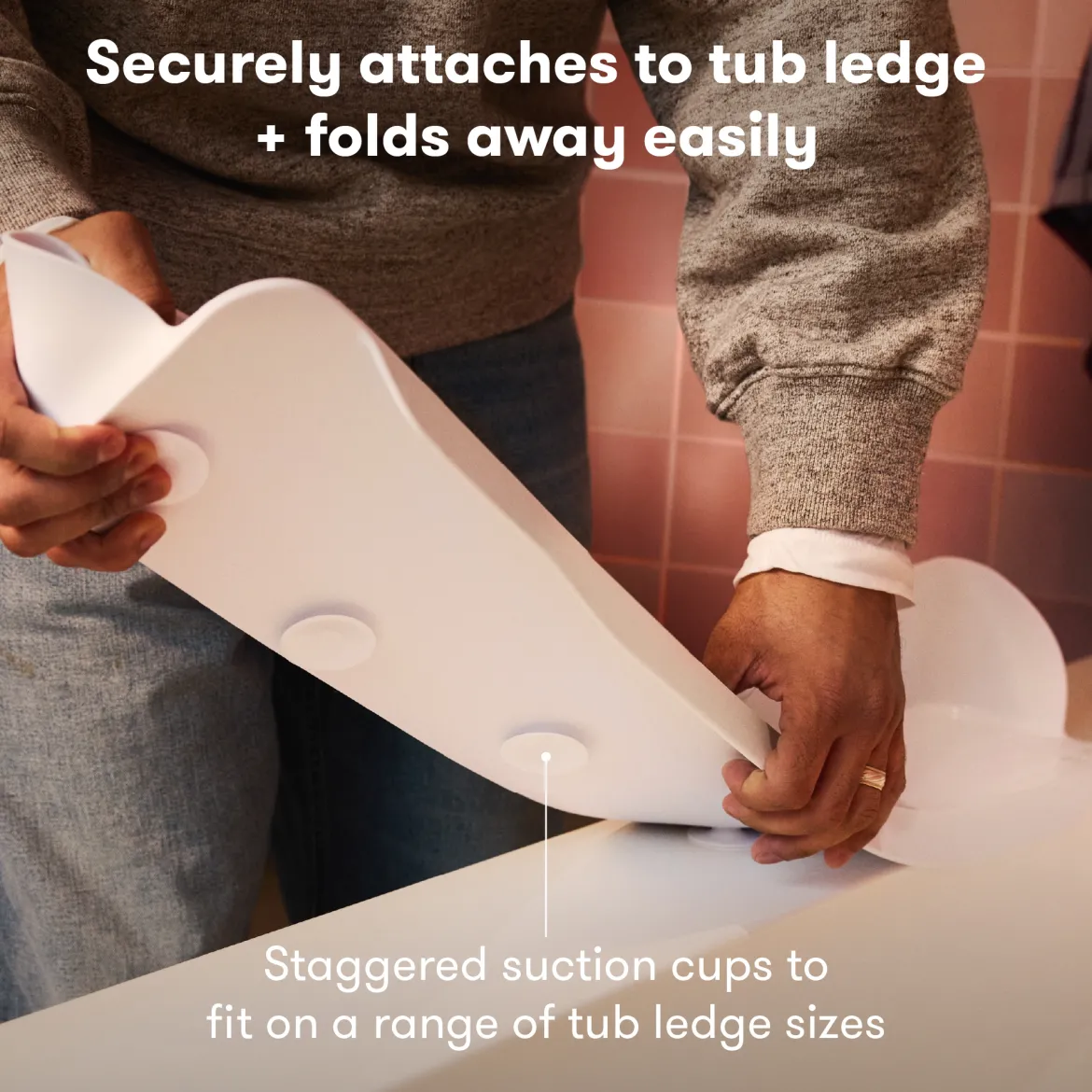 Bath Ledge Splash Shelf