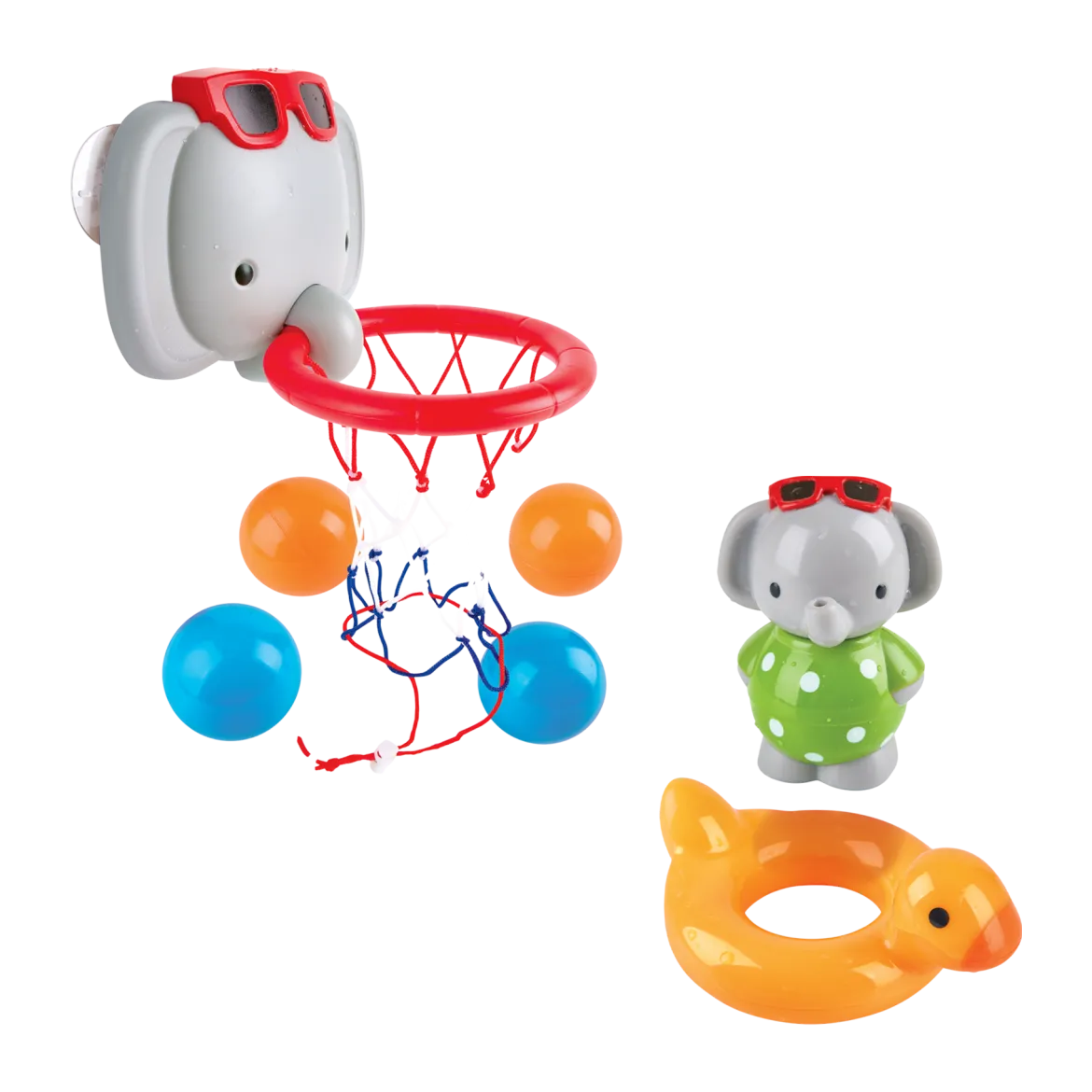 Bath Time Elephant Spin Splash 'n' Swim & Basketball Bundle