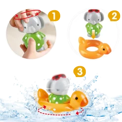 Bath Time Elephant Spin Splash 'n' Swim & Basketball Bundle