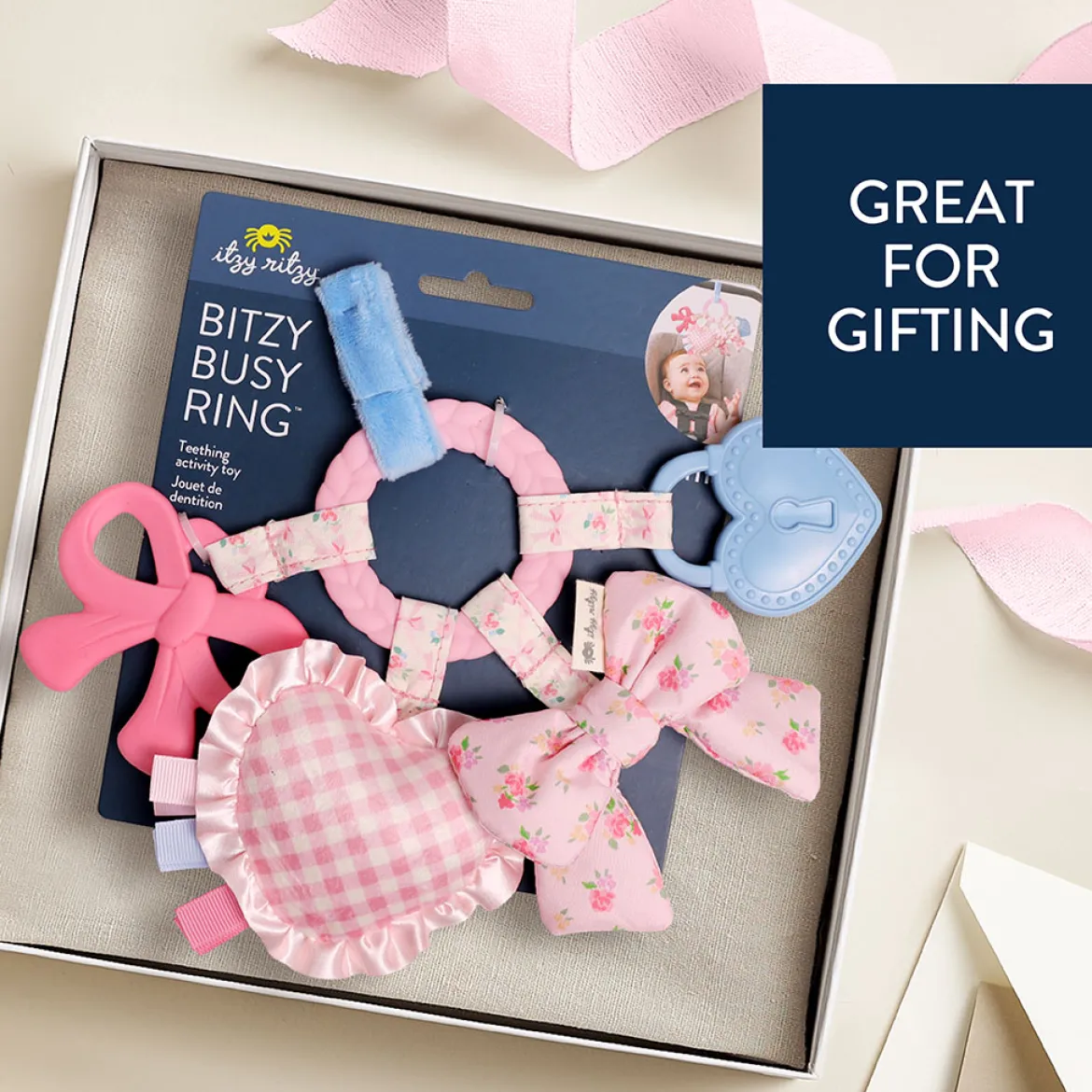 Bitzy Busy Ring Teething Activity Toy