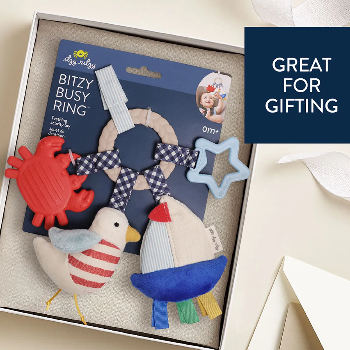 Bitzy Busy Ring Teething Activity Toy