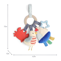 Bitzy Busy Ring Teething Activity Toy