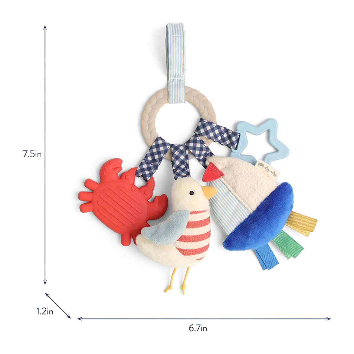 Bitzy Busy Ring Teething Activity Toy