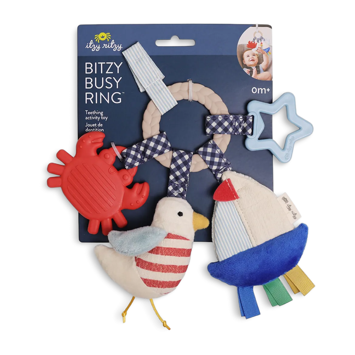 Bitzy Busy Ring Teething Activity Toy