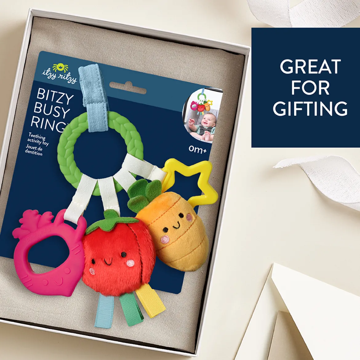 Bitzy Busy Ring Teething Activity Toy