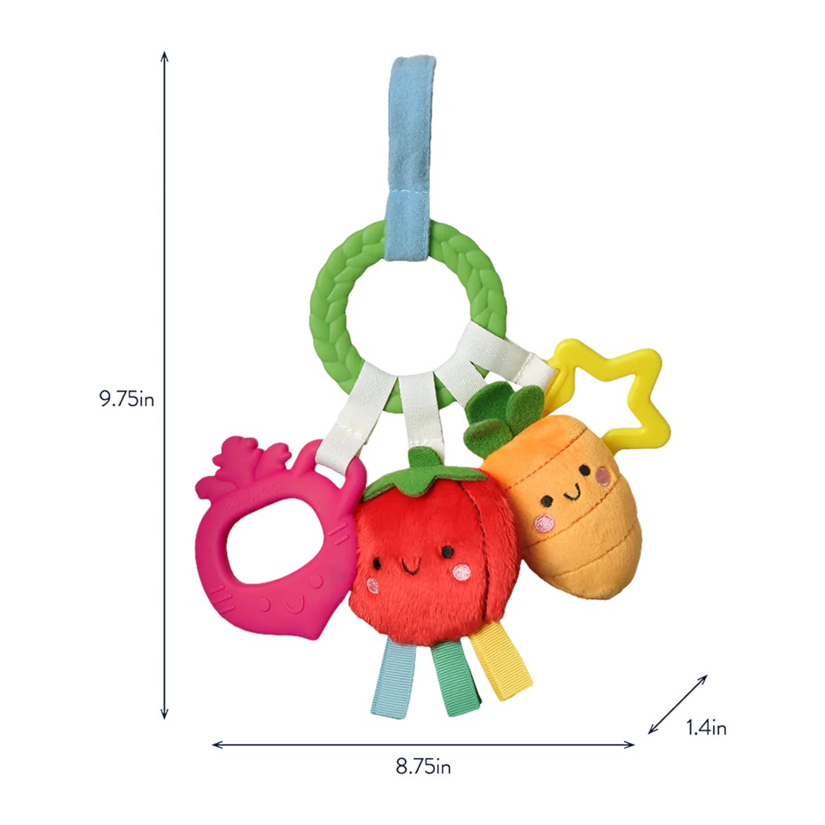 Bitzy Busy Ring Teething Activity Toy