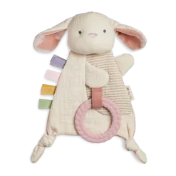 Bitzy Crinkle Sensory Crinkle Toy with Teether