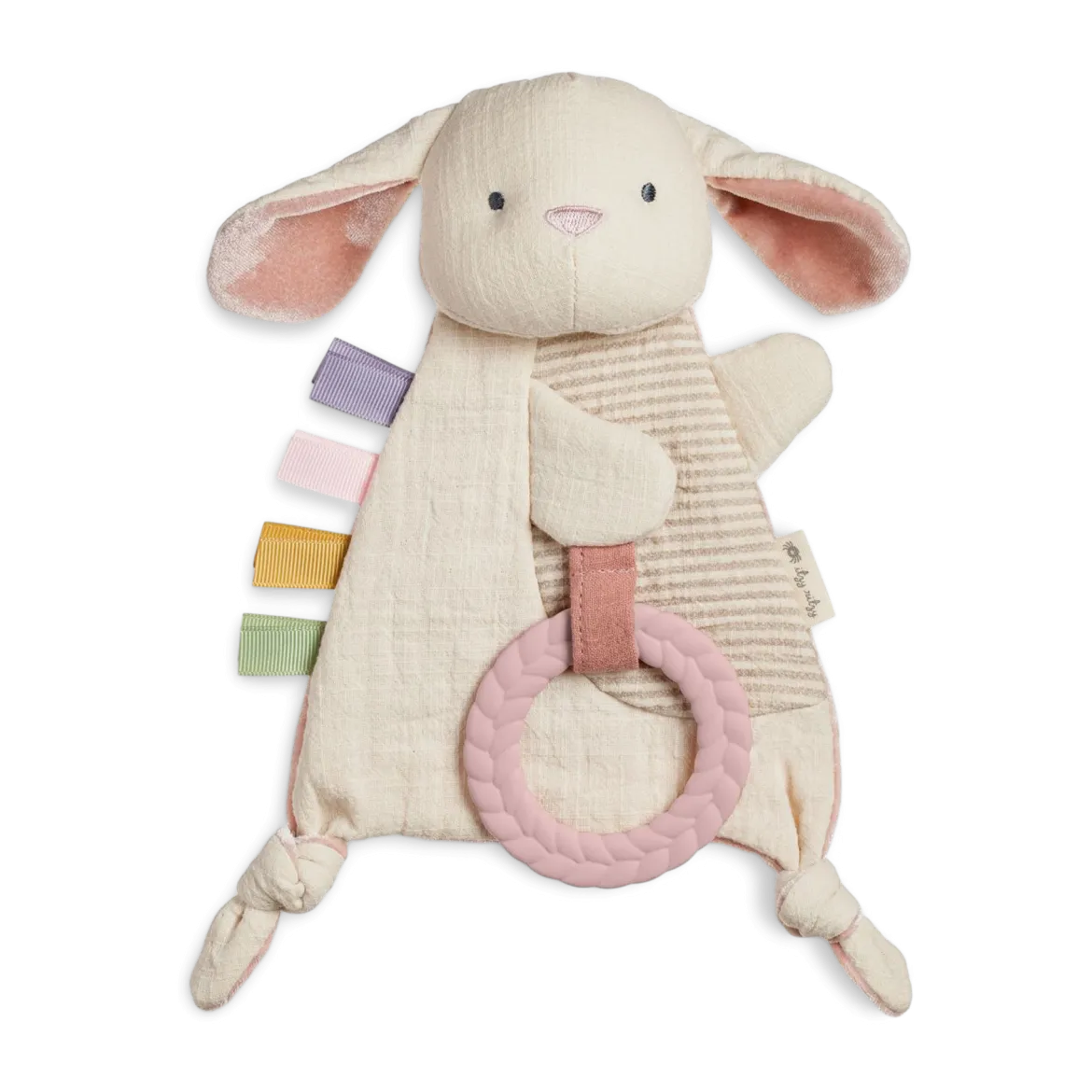 Bitzy Crinkle Sensory Crinkle Toy with Teether