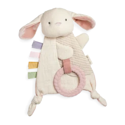 Bitzy Crinkle Sensory Crinkle Toy with Teether