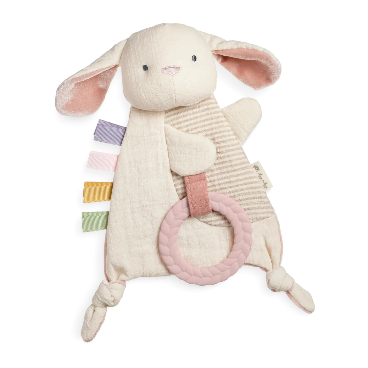 Bitzy Crinkle Sensory Crinkle Toy with Teether