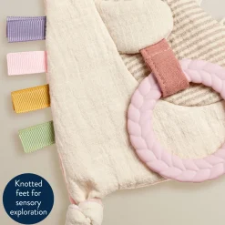 Bitzy Crinkle Sensory Crinkle Toy with Teether