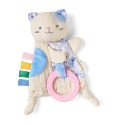 Bitzy Crinkle Sensory Crinkle Toy with Teether