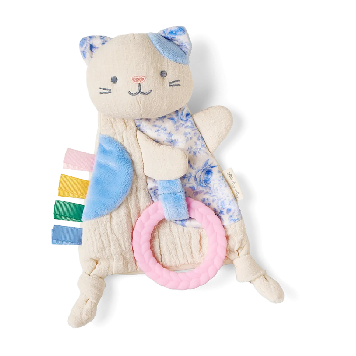 Bitzy Crinkle Sensory Crinkle Toy with Teether