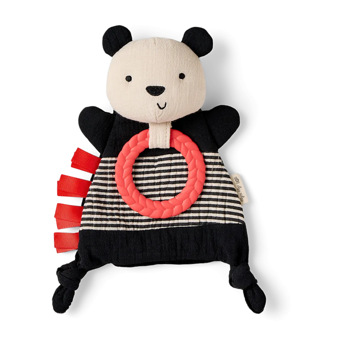Bitzy Crinkle Sensory Crinkle Toy with Teether
